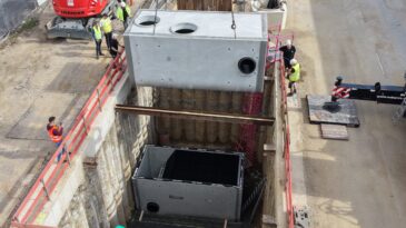 Regenwasserbehandlungsanlage für 26 ha