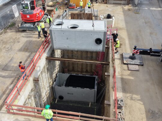 Regenwasserbehandlungsanlage für 26 ha Regenwasserbehandlungsanlage für 26 ha
